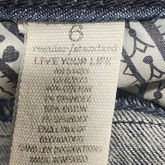 Womens American Eagle Blue Denim Jeans True Boot Mid Rise Size 6 - Picture 5 of 11